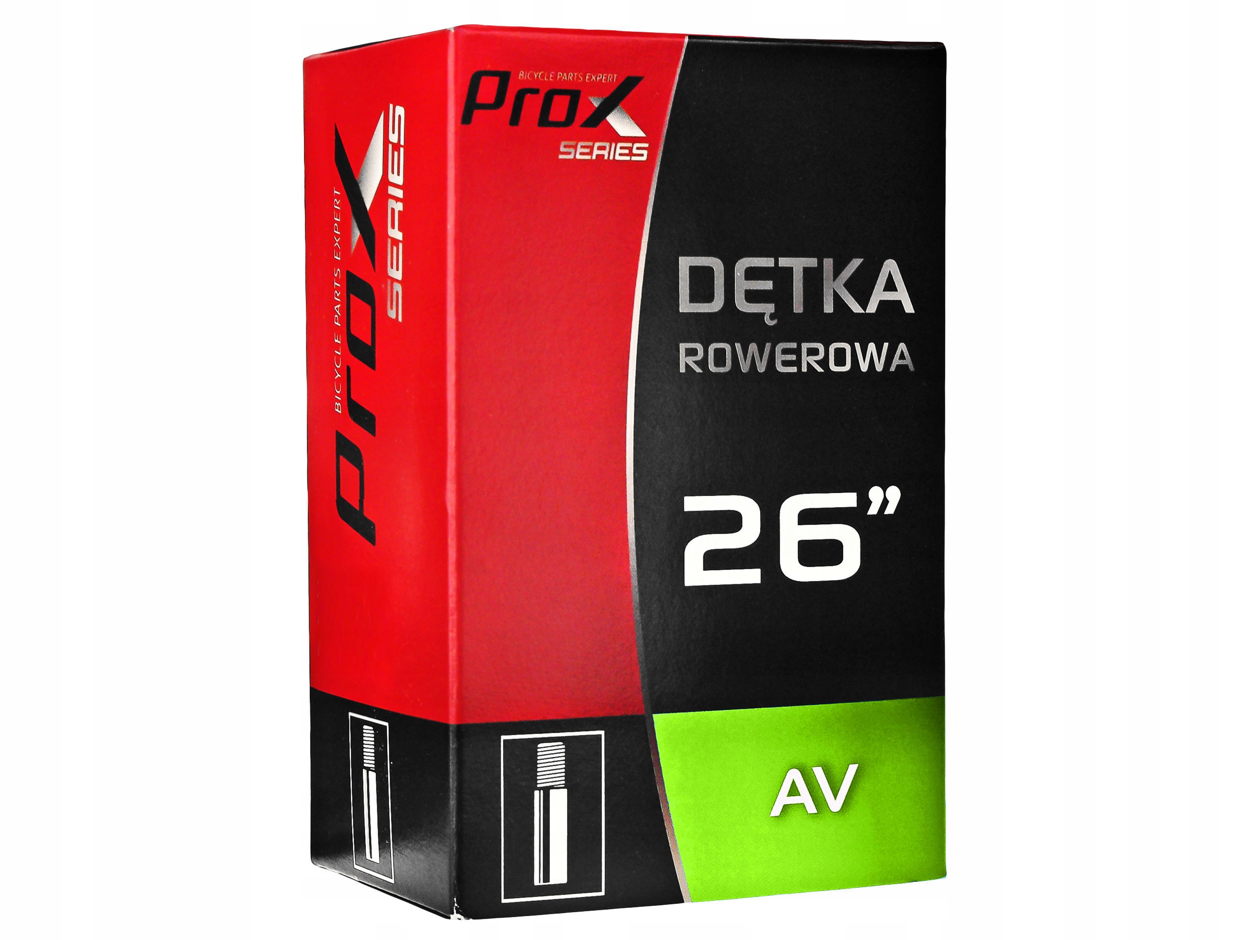 DĘTKA ROWEROWA PROX 26x1,75-2,125 47/57-559 WENTYL SAMOCHODOWY AV 48 mm Marka Prox