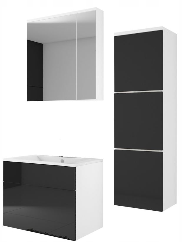 Meble łazienkowe TORRO wenge lustro, szafka Kolor frontów wenge