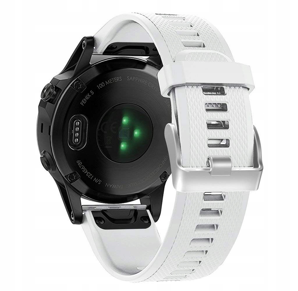 BIAŁY Silikonowy Pasek Garmin FENIX 7 Solar Marka Tech-Band