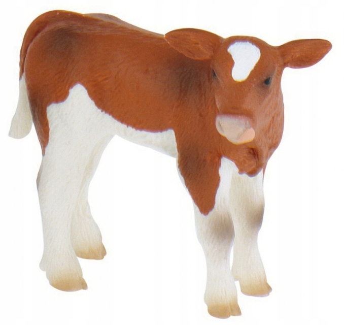 

Bullyland Cielę brązowo białe cielak 62630 -30 24H