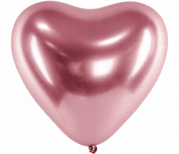 

Balony Chrom Błyszczące Różowe Złoto 27cm/10sztuk
