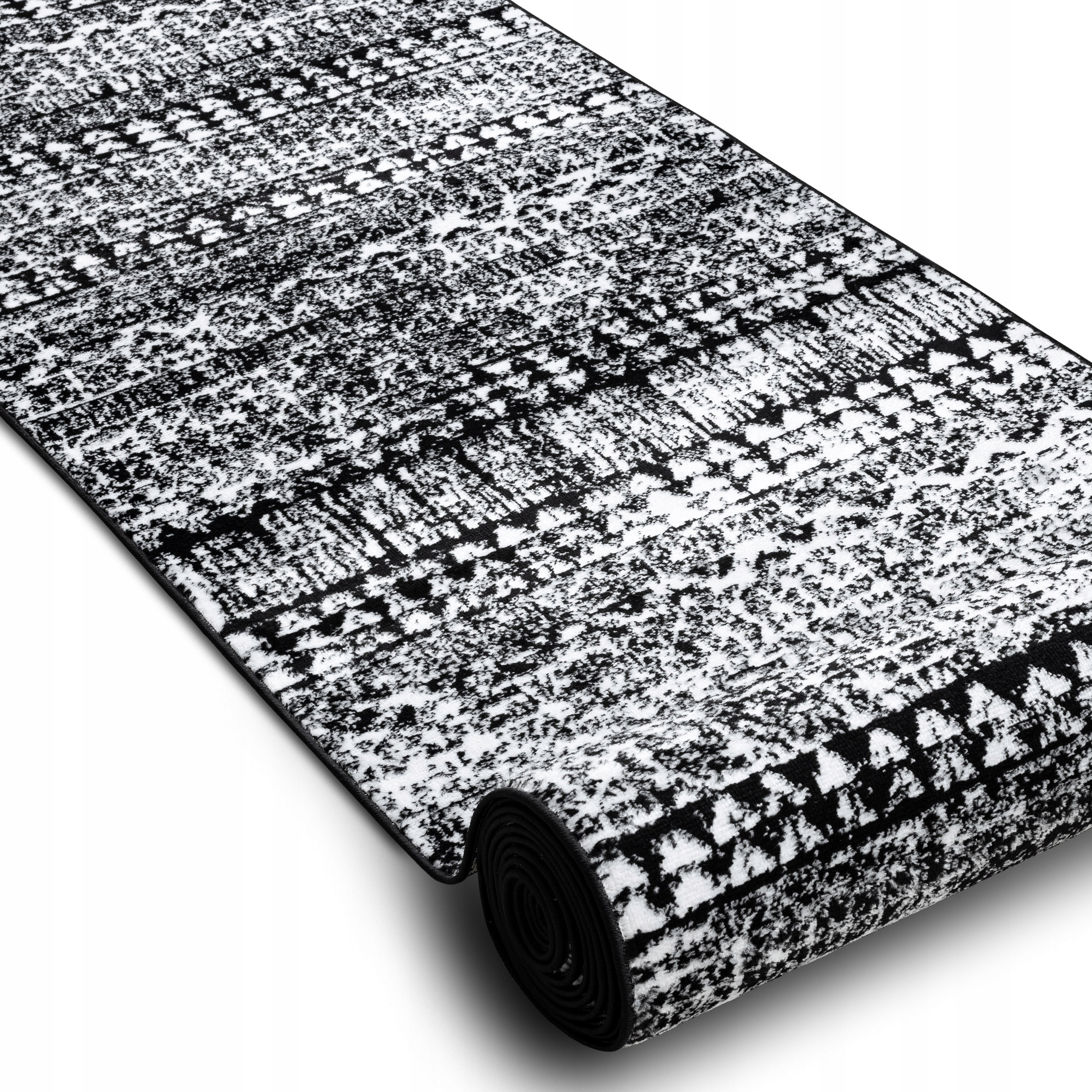 

Chodnik Dywanowy Na Korytarz 80 cm Czarny ^*Q2935