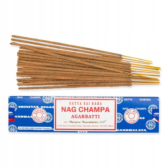 

Naturalne Kadzidło Nag Champa Sai Baba 15g