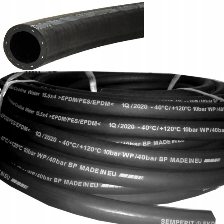 WĄŻ PRZEWÓD CHŁODNICY DO WODY 15,5 mm 1M SEMPERIT