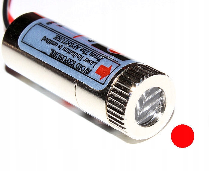 

Laser Wskaźnikowy Punktowy 650nm 5mW Regulacja 5V