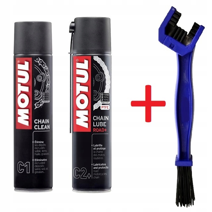 

Zestaw Smar Do Łańcucha Motul C1 C2+ Szczotka