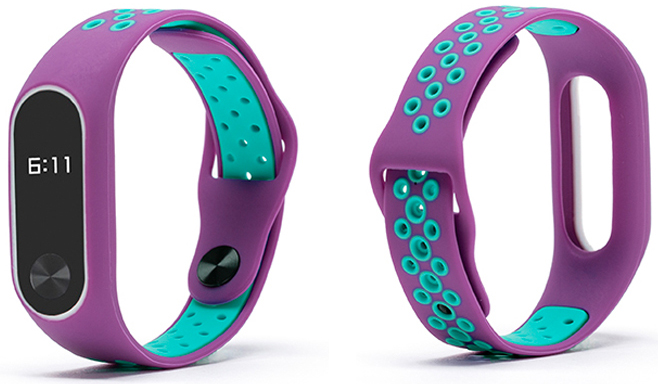

Xiaomi MI BAND2 opaska zamienna Fiolet Turkus