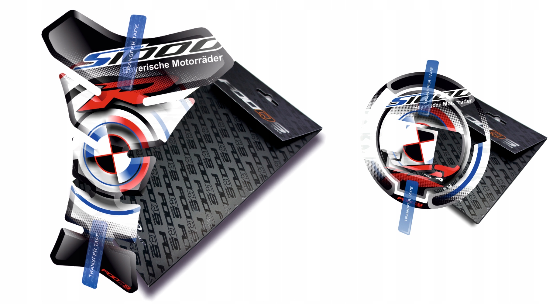 Tank-pad Cap-pad od firmy Fooqs pro Bmw S-1000-R Tříbarevný