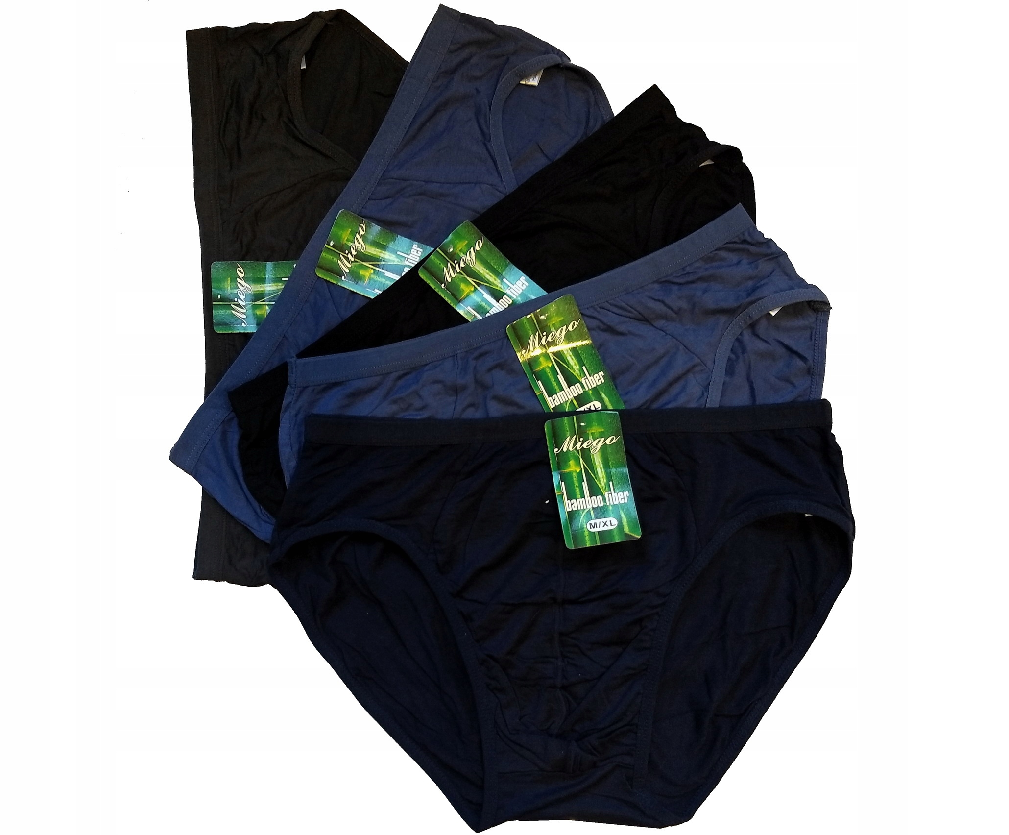 

5x slipy Bambusowe z Delikatną Gumą 3XL/4XL
