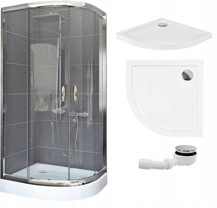 KABINA PRYSZNICOWA 80x80 POWŁOKA BRODZIK SLIM