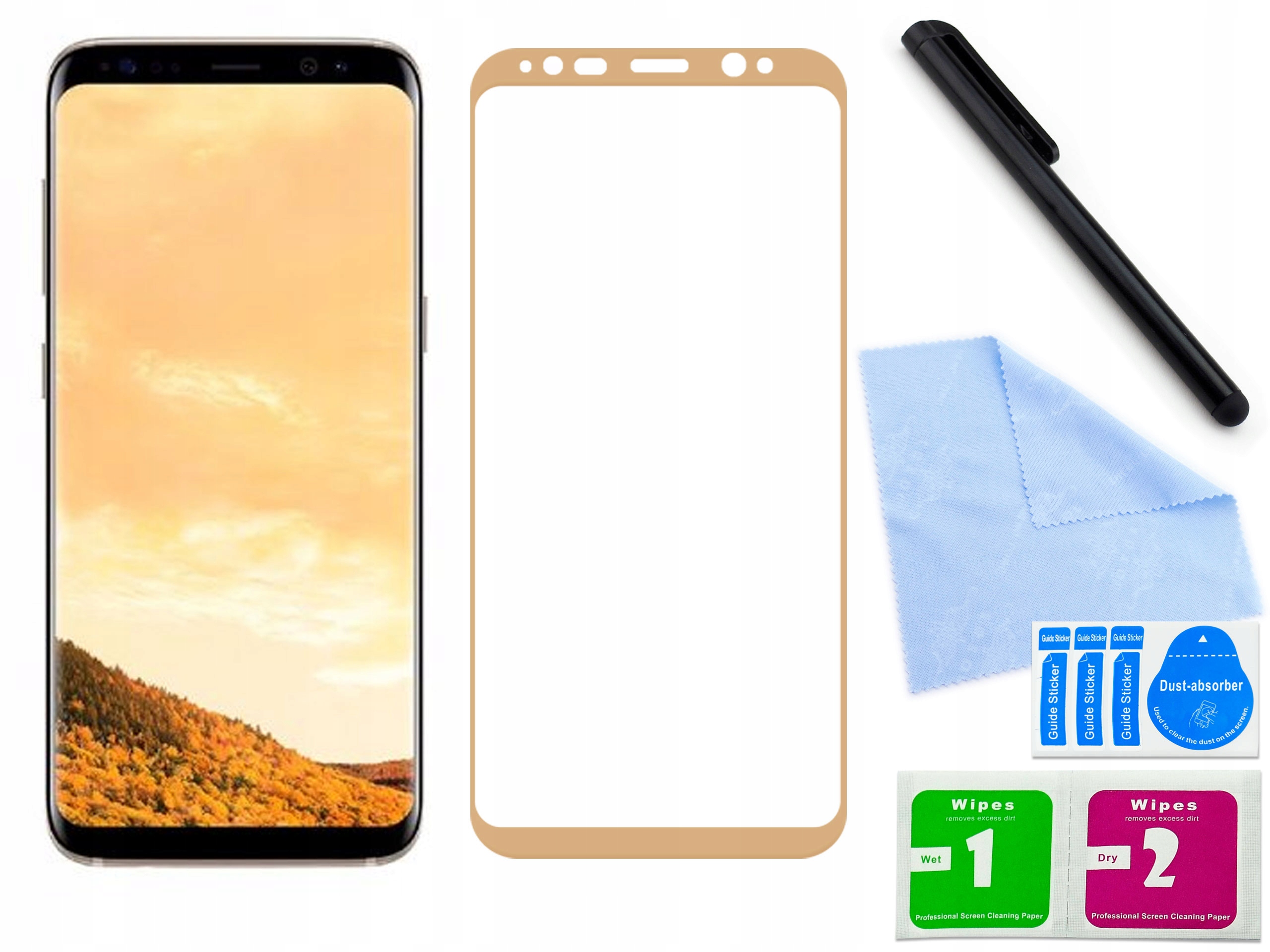 

Szkło 3D do telefonu Samsung Galaxy S8 Plus Złote