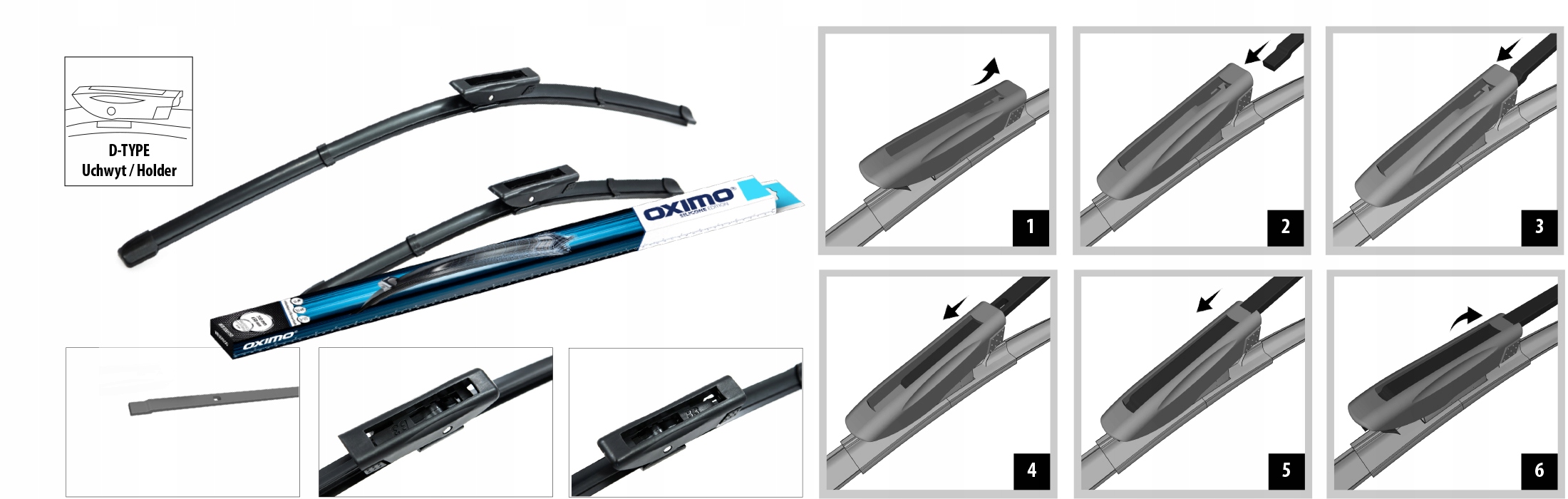WYCIERACZKI OXIMO RENAULT MEGANE III ZESTAW Typ Bezprzegubowe (płaskie)