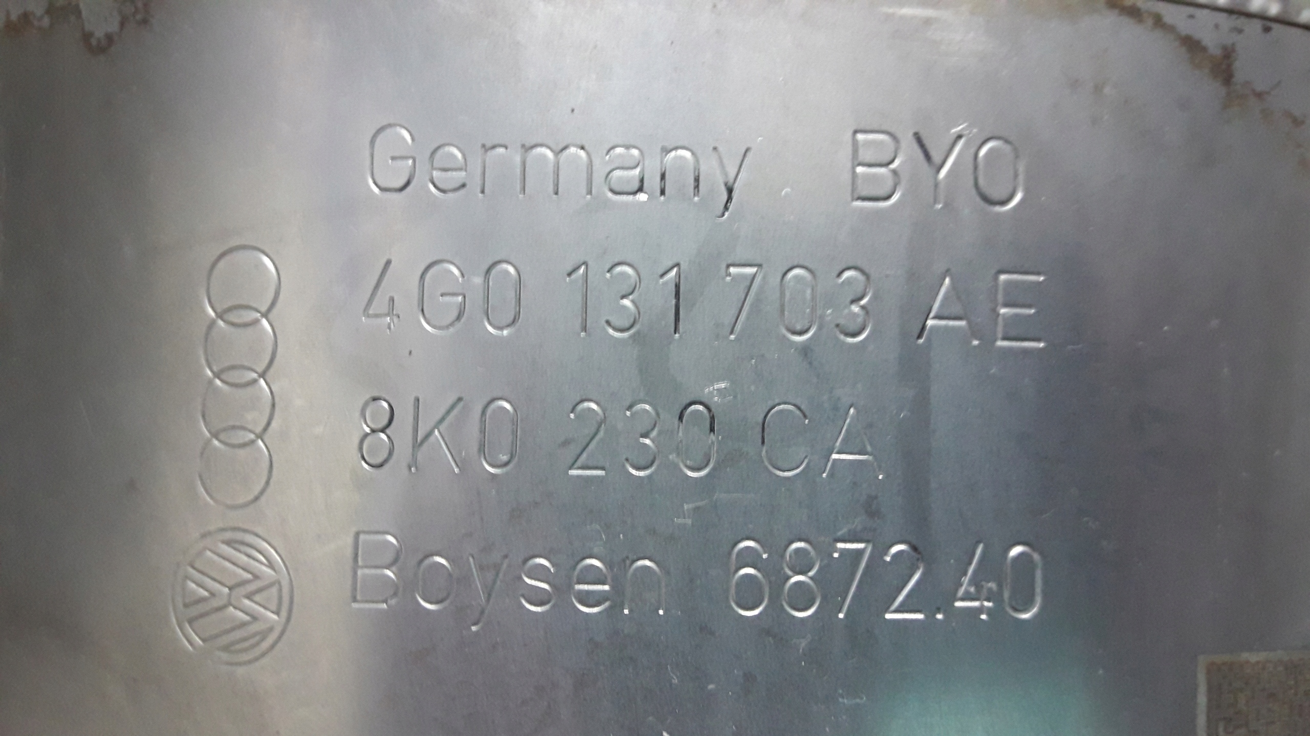 FILTR CZĄSTEK DPF AUDI A4 B9 A5 8T 2.0 4G0131703AE Producent części Bosch