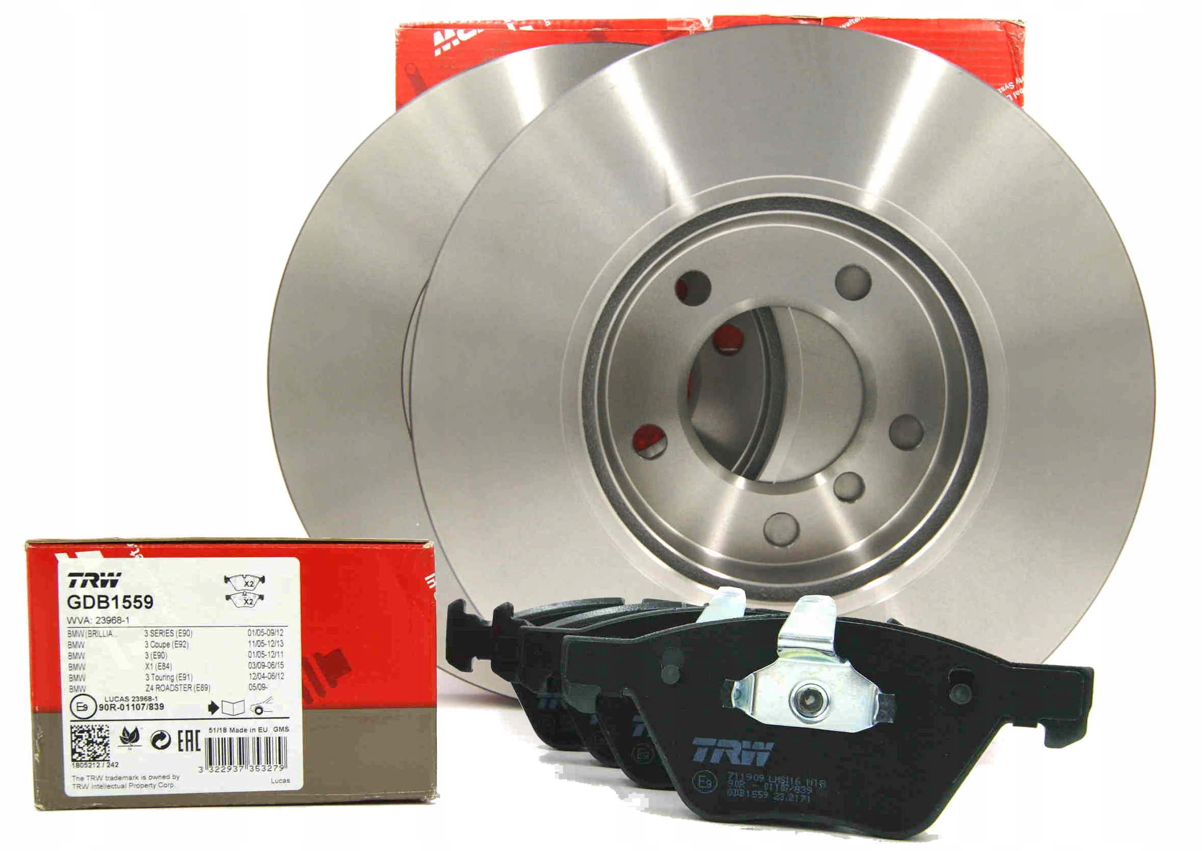 

Trw Tarcze Klocki Przód Do Bmw 3 E90 E91 300MM