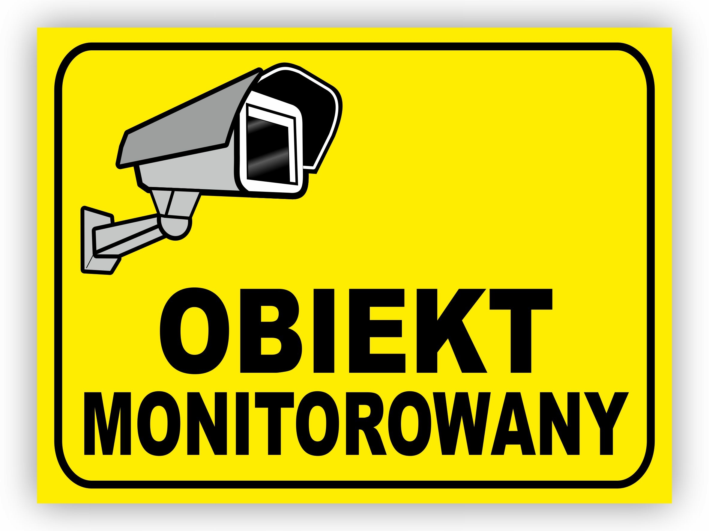 NAKLEJKA TEREN MONITOROWANY / OBIEKT MONITOROWANY Kod producenta Naklejka obiekt monitorowany2