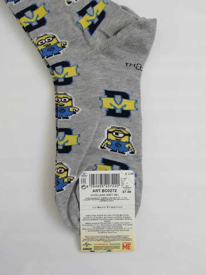 SKARPETKI Minionki KEVIN Stuart CALZEDONIA 31-36 Z Rozmiar EU 31-34