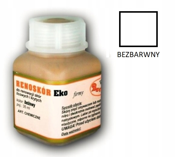 Renoskór Farba Lakier Do Skór Butów Bezbarwny 30 ml