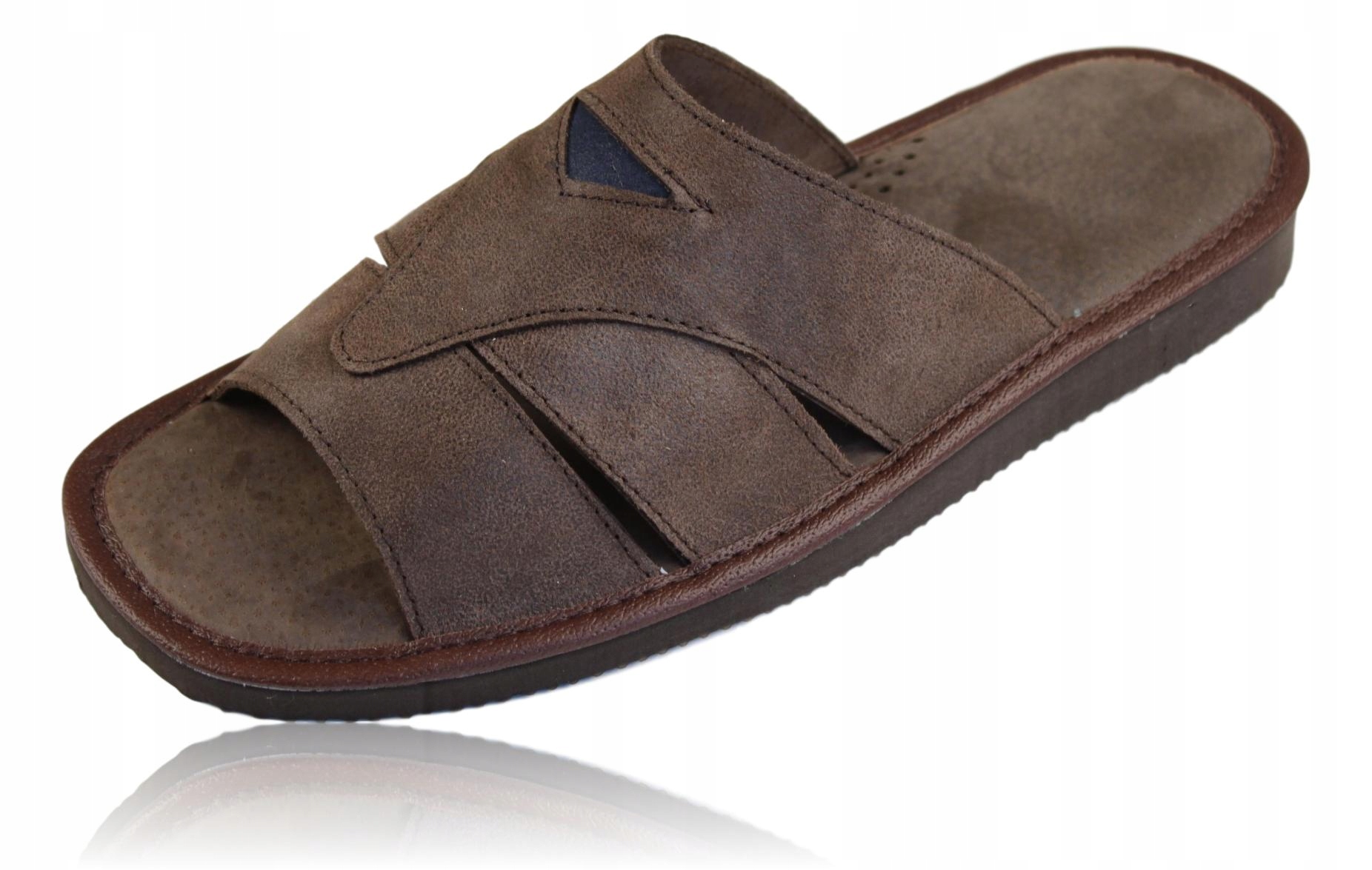 

Kapcie męskie skórzane klapki 1226 46