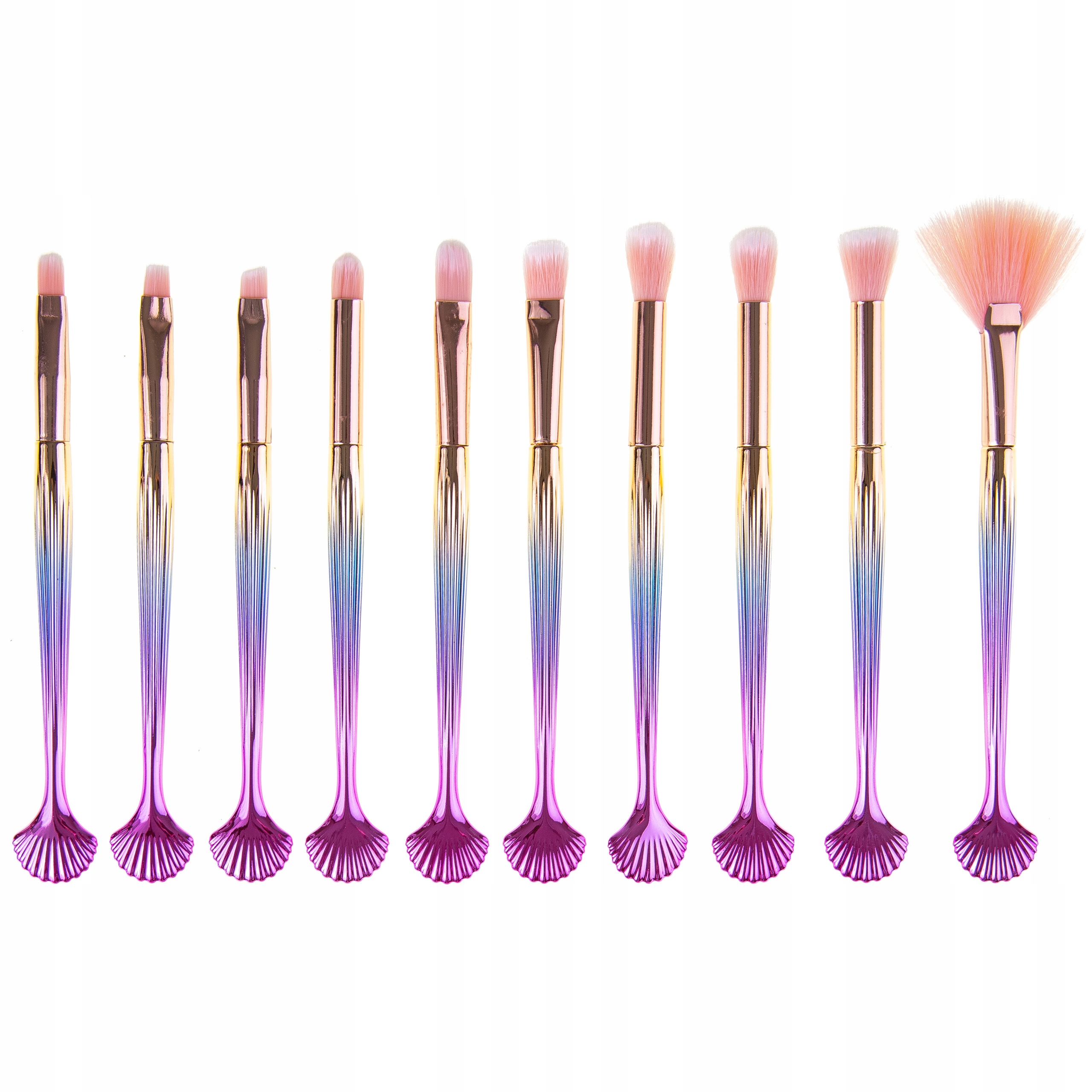 

Zestaw Pędzli Do Makijażu Syrenki Muszelki 10