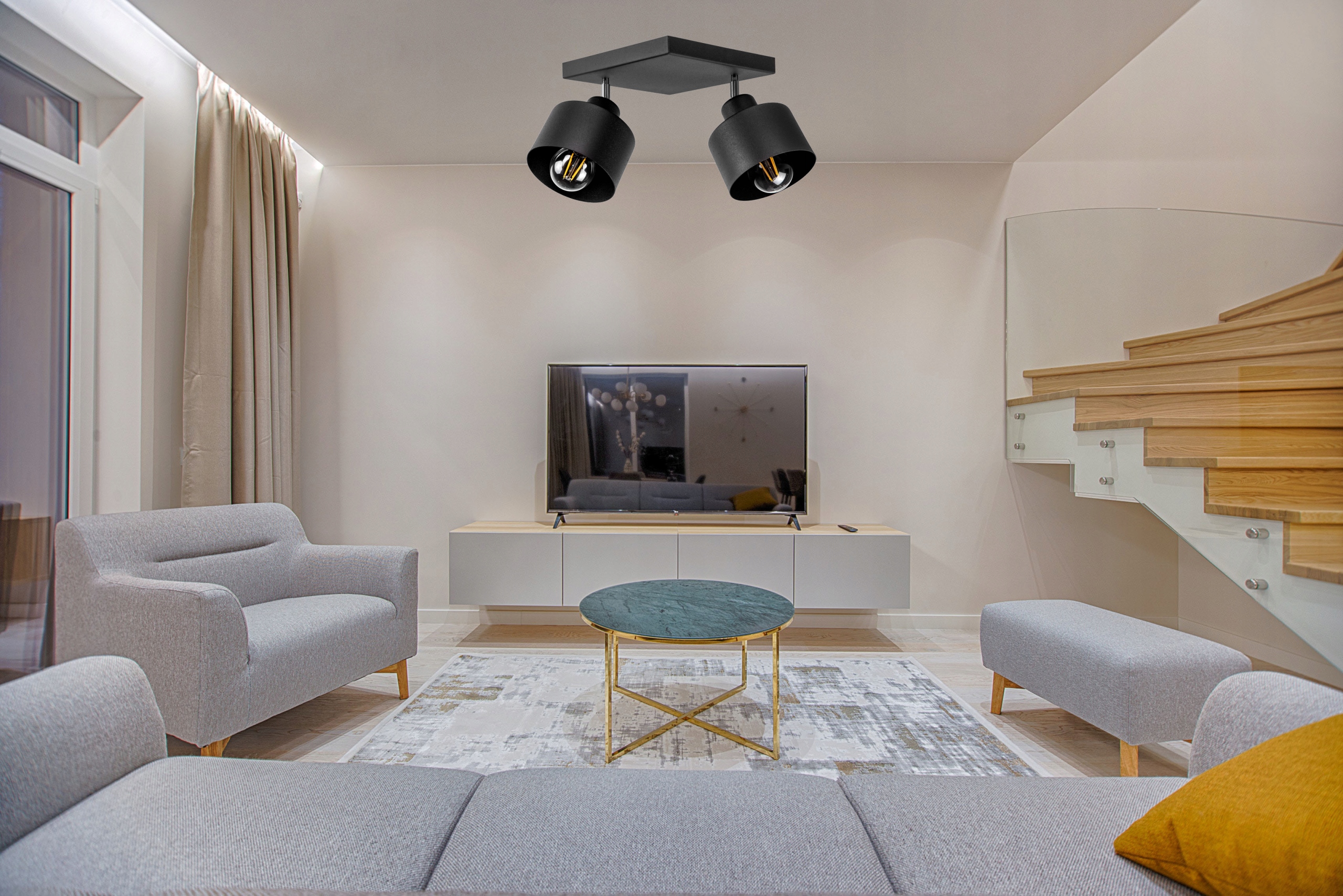 LAMPA SUFITOWA PLAFON ŻYRANDOL LOFT EDISON LED Kod producenta #038