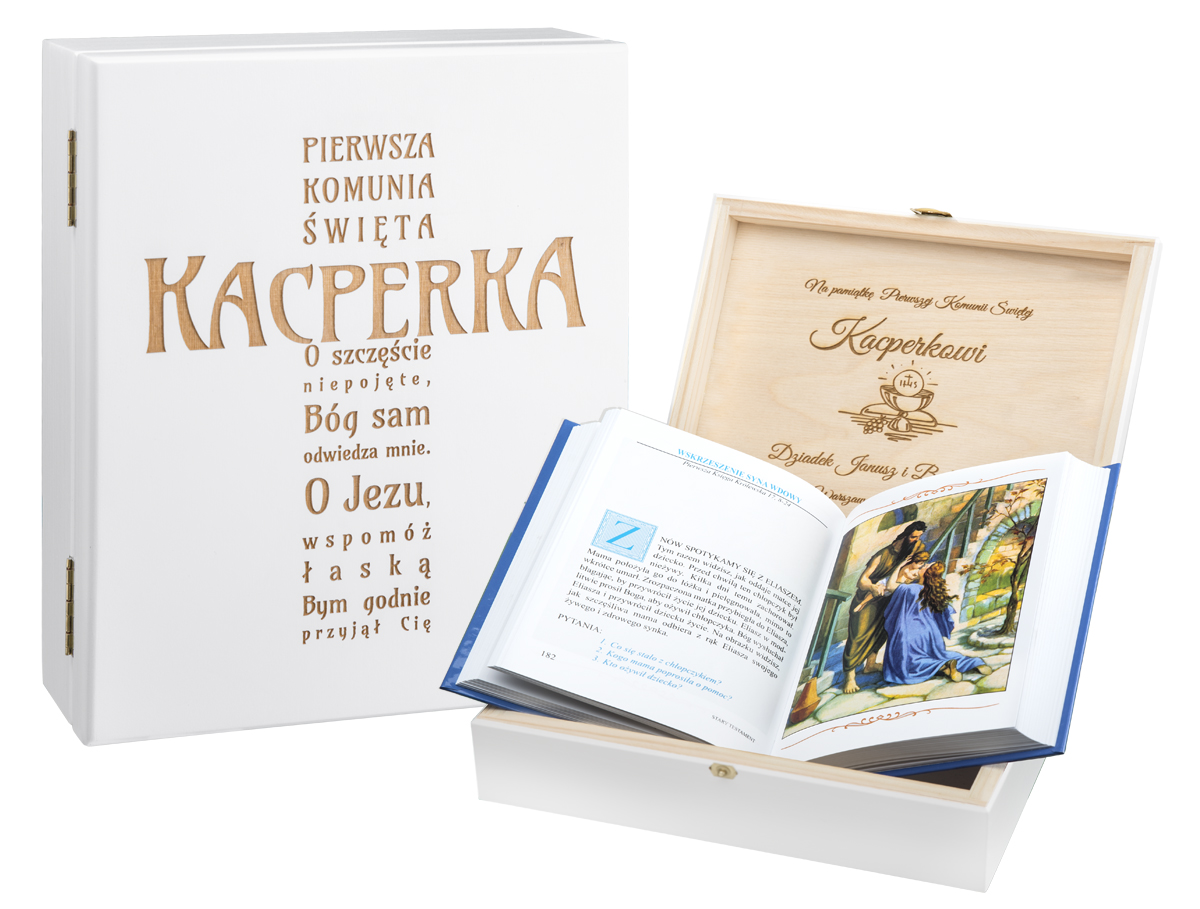 

Biblia Pismo Święte Komunia Chrzest Pudełko Grawer