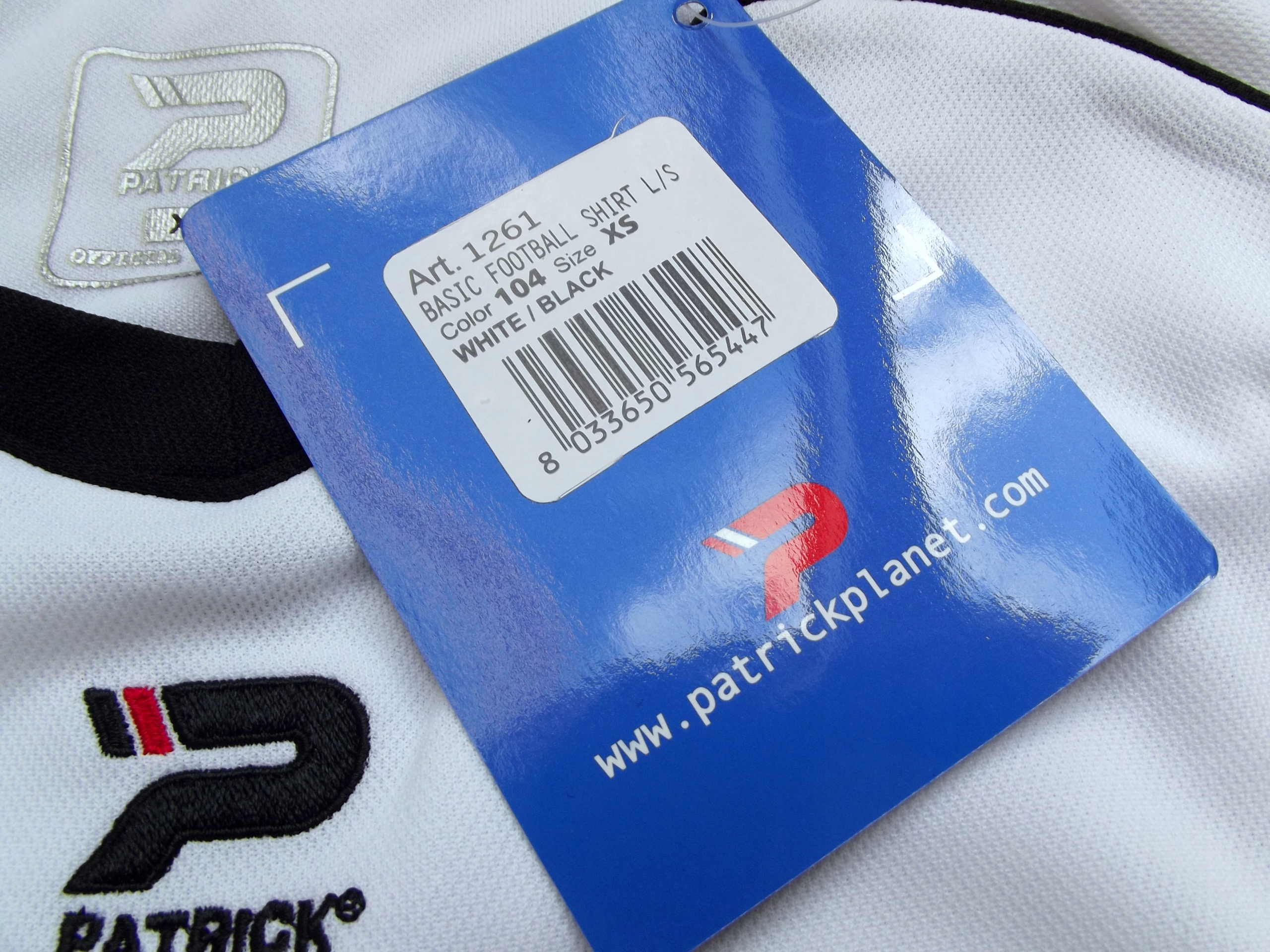 PATRICK KOSZULKA BLUZKA PIŁKARSKA ROZ XS 152 (253) Kolor biały