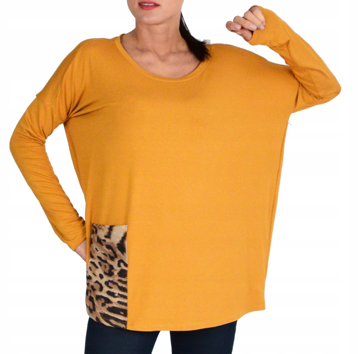 

Xs / S _ oversize bluzka panterka Collibri 665