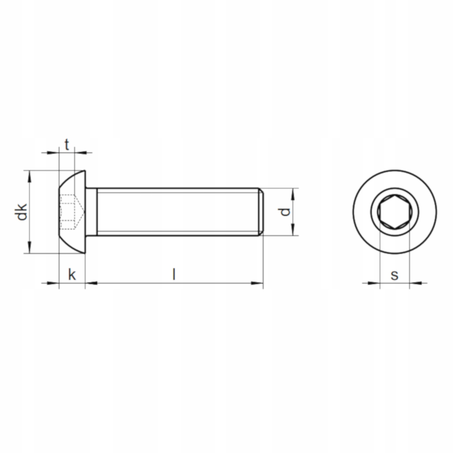 M8X12 ŚRUBA KULISTA IMBUSOWA NIERDZEWNA ŚRUBY 5SZ Marka Bejmet