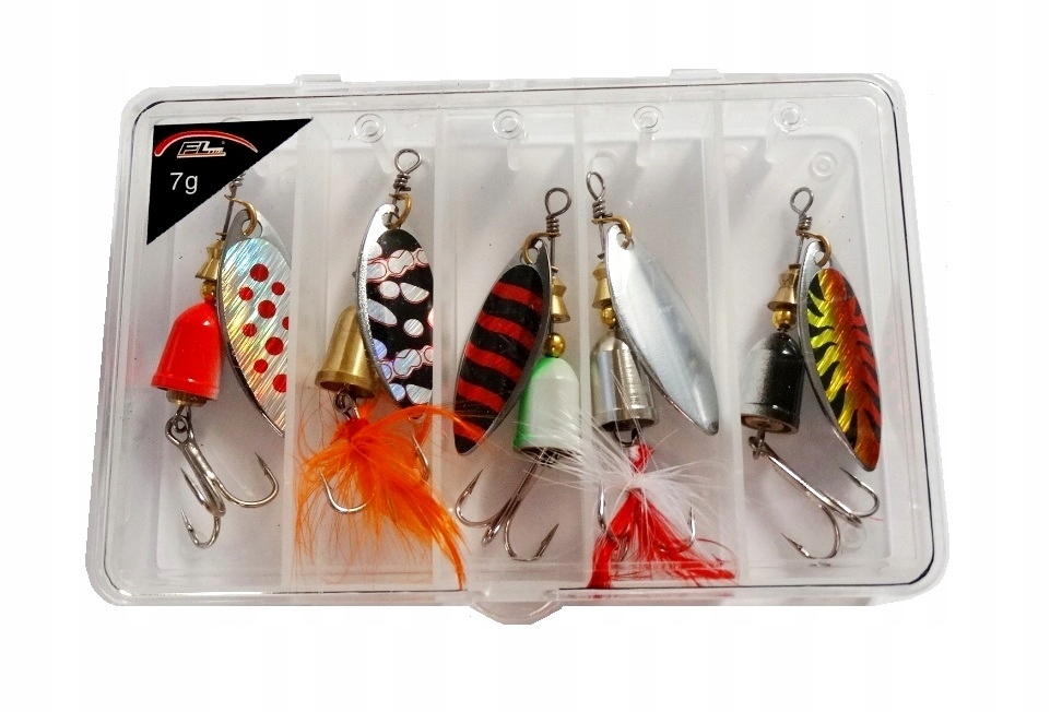 

Skuteczne Błystki Obrotowe 5 Sztuk W Pudełku