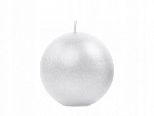 

Świeca kula kulka 60mm 6 cm świeczka 60 mm Perłowy