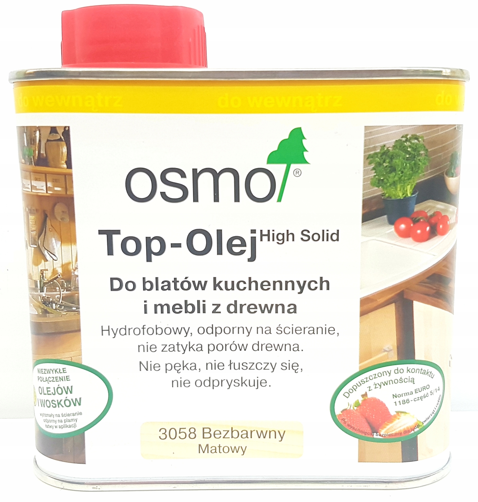Bezbarwny matowy olej Osmo Top Olej w dużym pojemniku