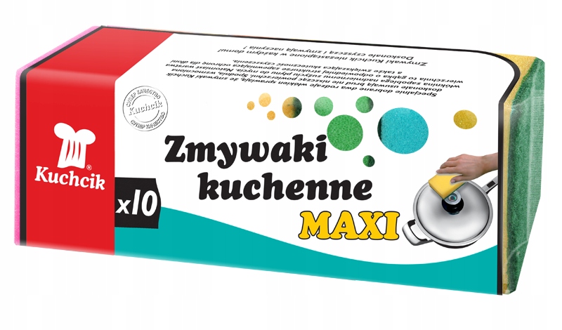 

Zmywak Kuchenny Gąbki Do Mycia Naczyń Maxi 10szt