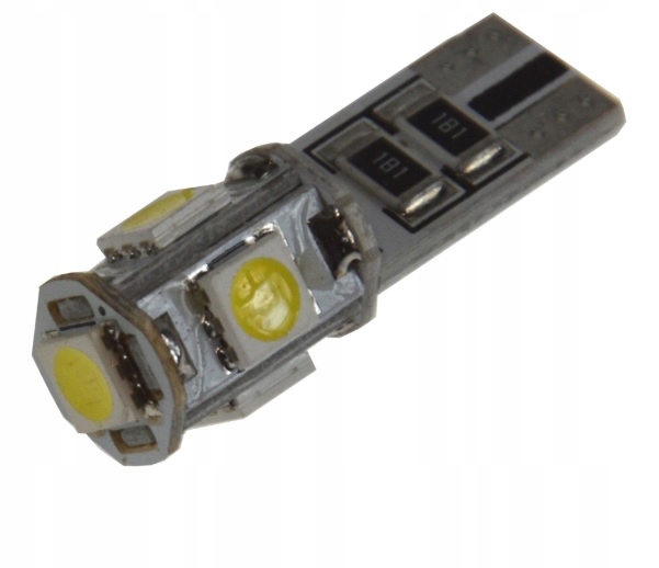 

Żarówka 5 Led 5050 T10 W5W 12V biała zimna (2036)
