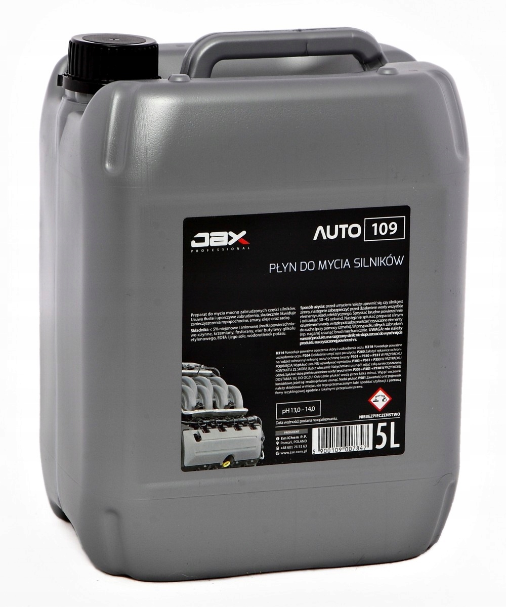 JAX PROFESSIONAL 109 - PŁYN DO MYCIA SILNIKÓW 5l