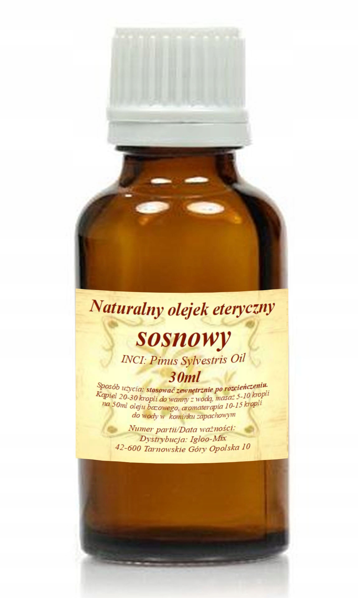 

Naturalny olejek eyteryczny Sosnowy 30ml