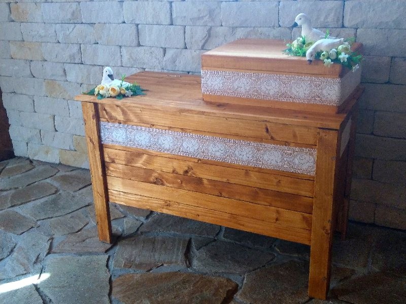 Skrzynia drewniana z drewna skrzynka pojemna Kolor inny