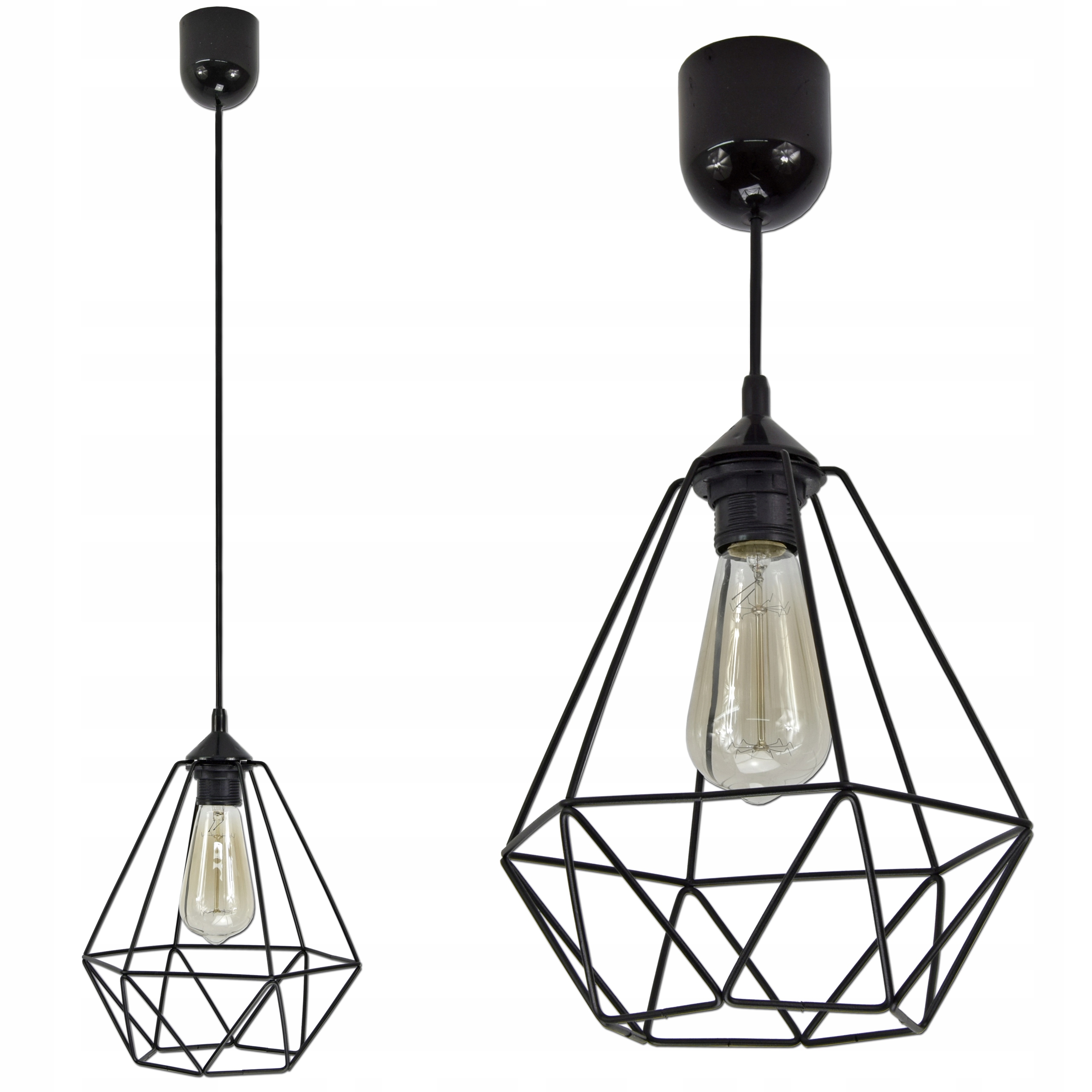 

Lampa Sufitowa Wisząca W Stylu Loft E27 Z Drutu