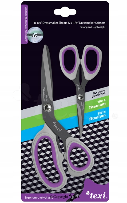 Комплект: Texi Titanium TiDuo850 ножницы портновские