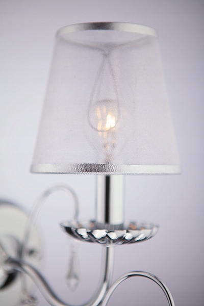 KINKIET ŚCIENNY KRYSZTAŁOWY FLORIDA 1 CHROM Kolekcja FLORIDA