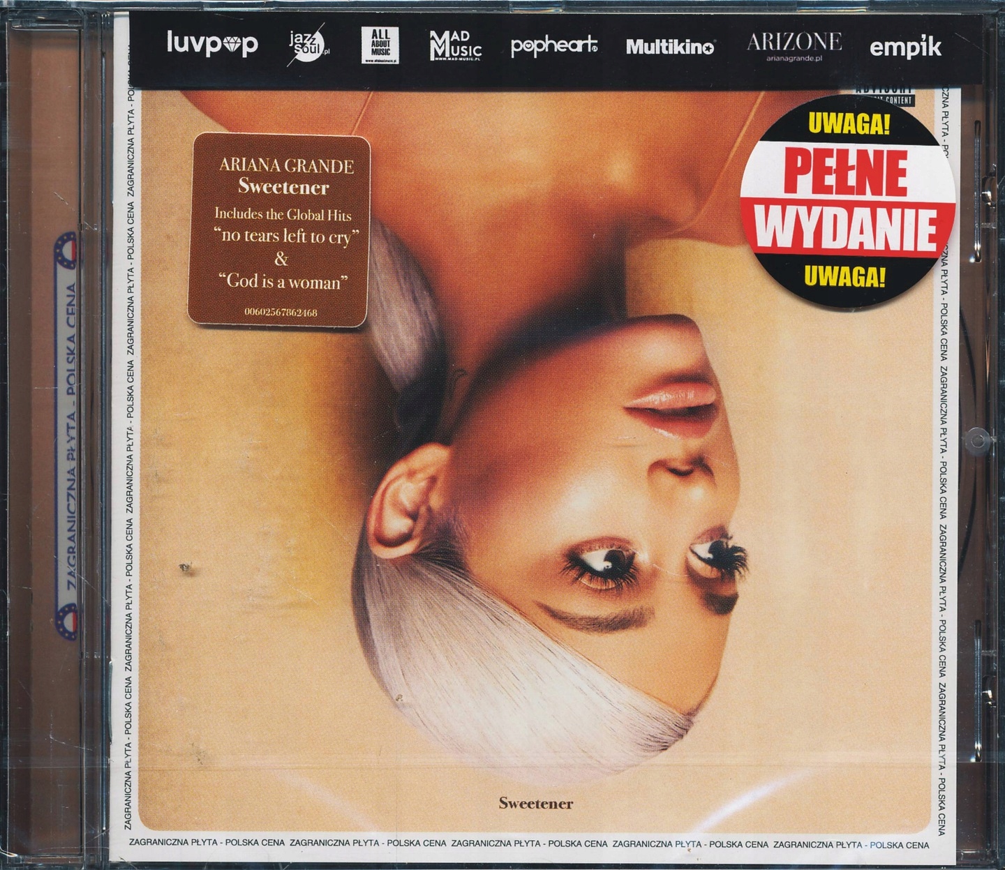 ARIANA GRANDE SWEETENER 1 CD No Tears Left To Cry Wykonawca Ariana Grande