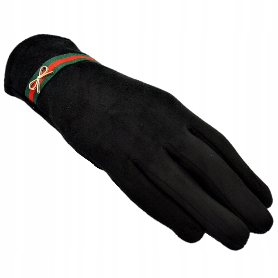 RĘKAWICZKI DAMSKIE MIĘCIUTKI ZAMSZ GUTI CZARNY Płeć Produkt damski