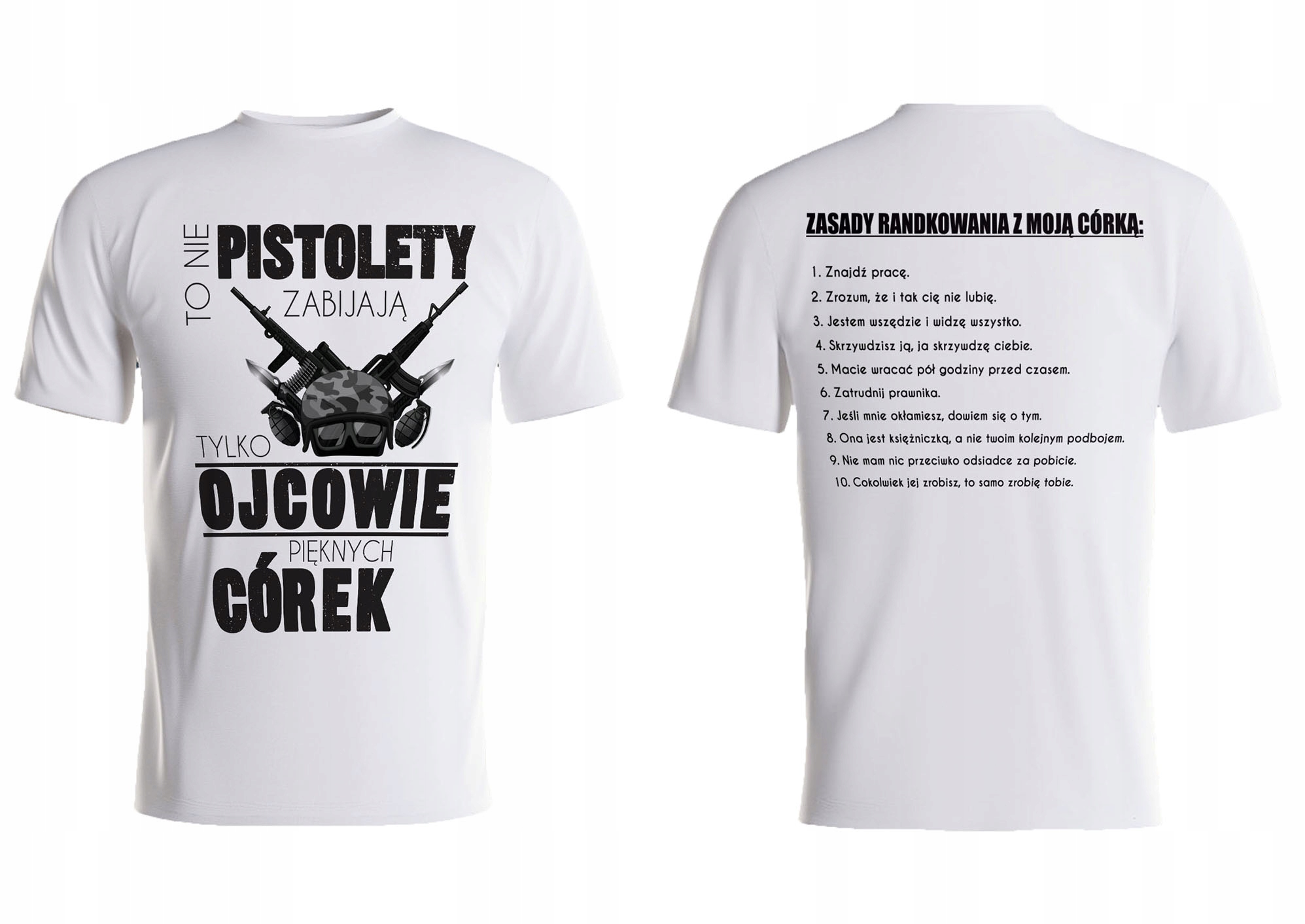 

Koszulka tshirt ojciec pięknej córki tata zasady