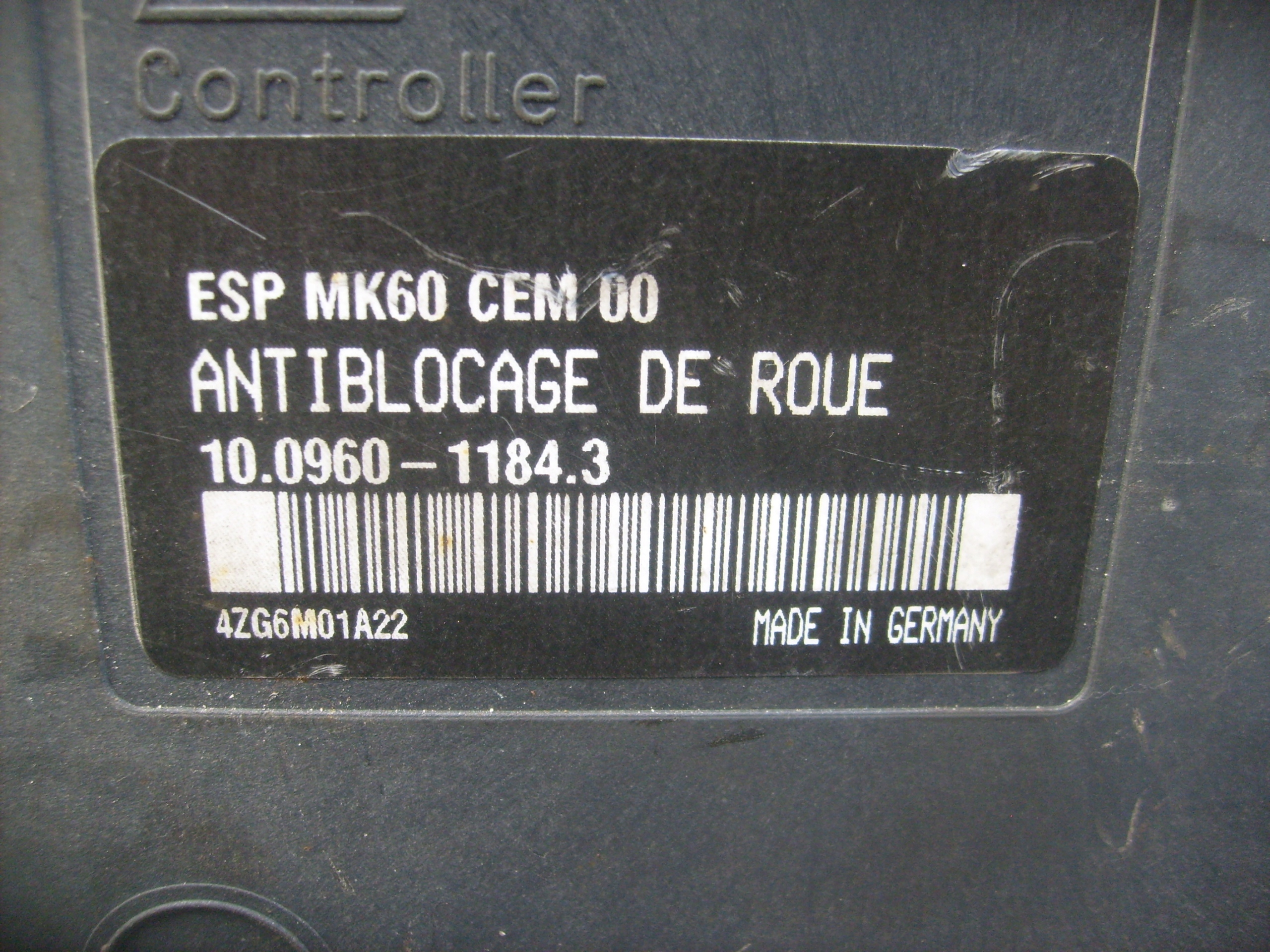 Peugeot 207-насос ABS ESP MK60 10.0960-1184.3