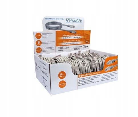 

Kabel Sieciowy 2M Szary Lan Utp Kat 5 2 X RJ45