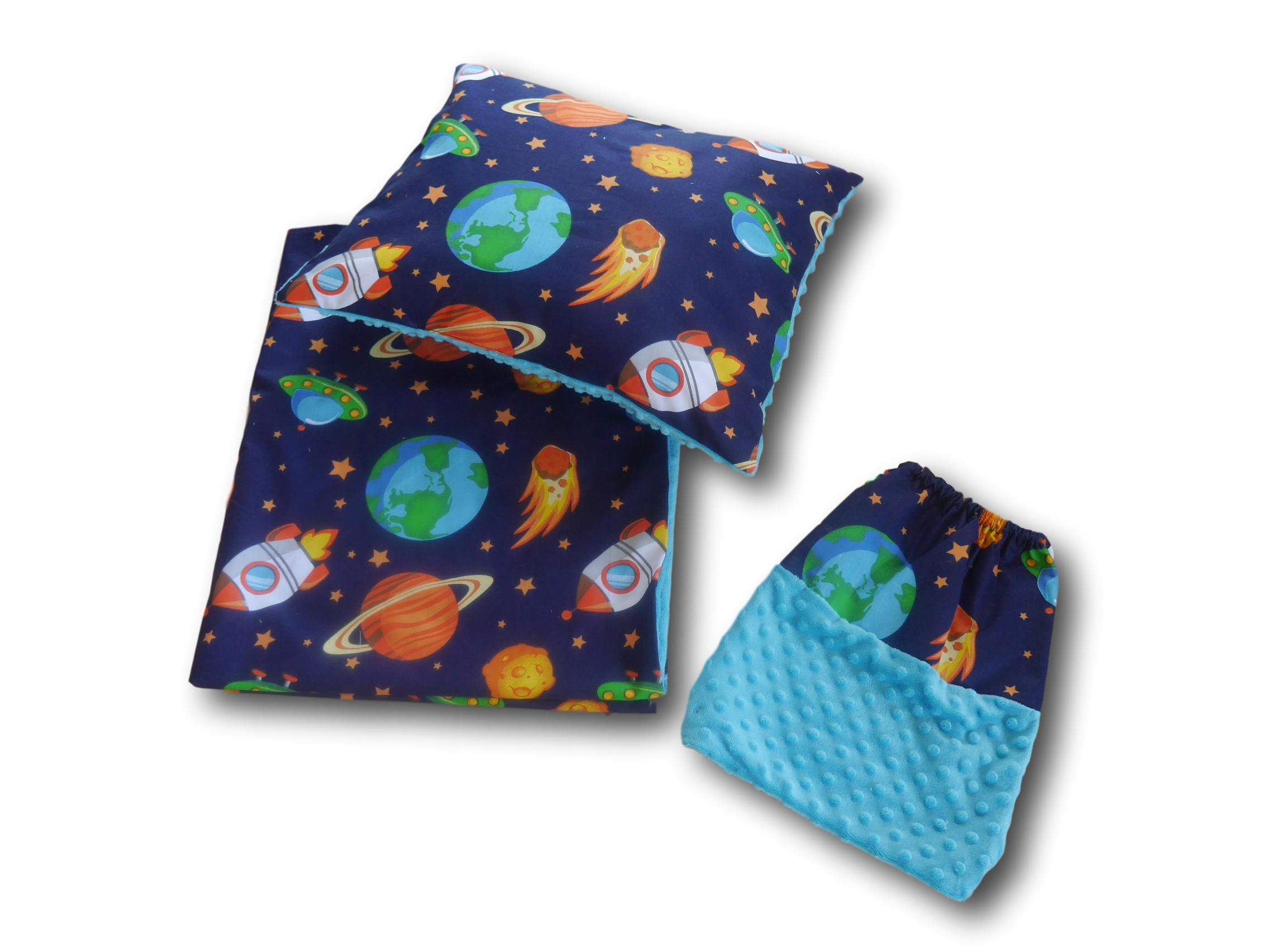 Kocyk poduszka 100/85cm do żłóbka gratis Długość 100 cm