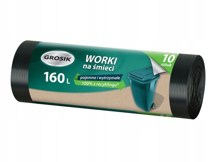 

Grosik Worki Na Śmieci 160L 10 Sztuk Super Mocne