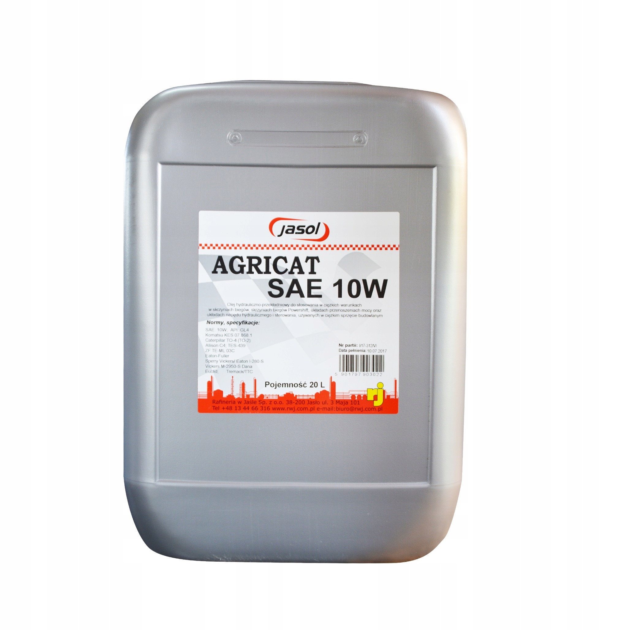 

Olej TO-4 (TO-2) Ptf Jasol Agricat Sae 10W 20L