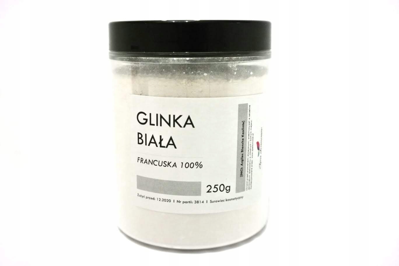 

Glinka Biała 250g 100% skóra sucha