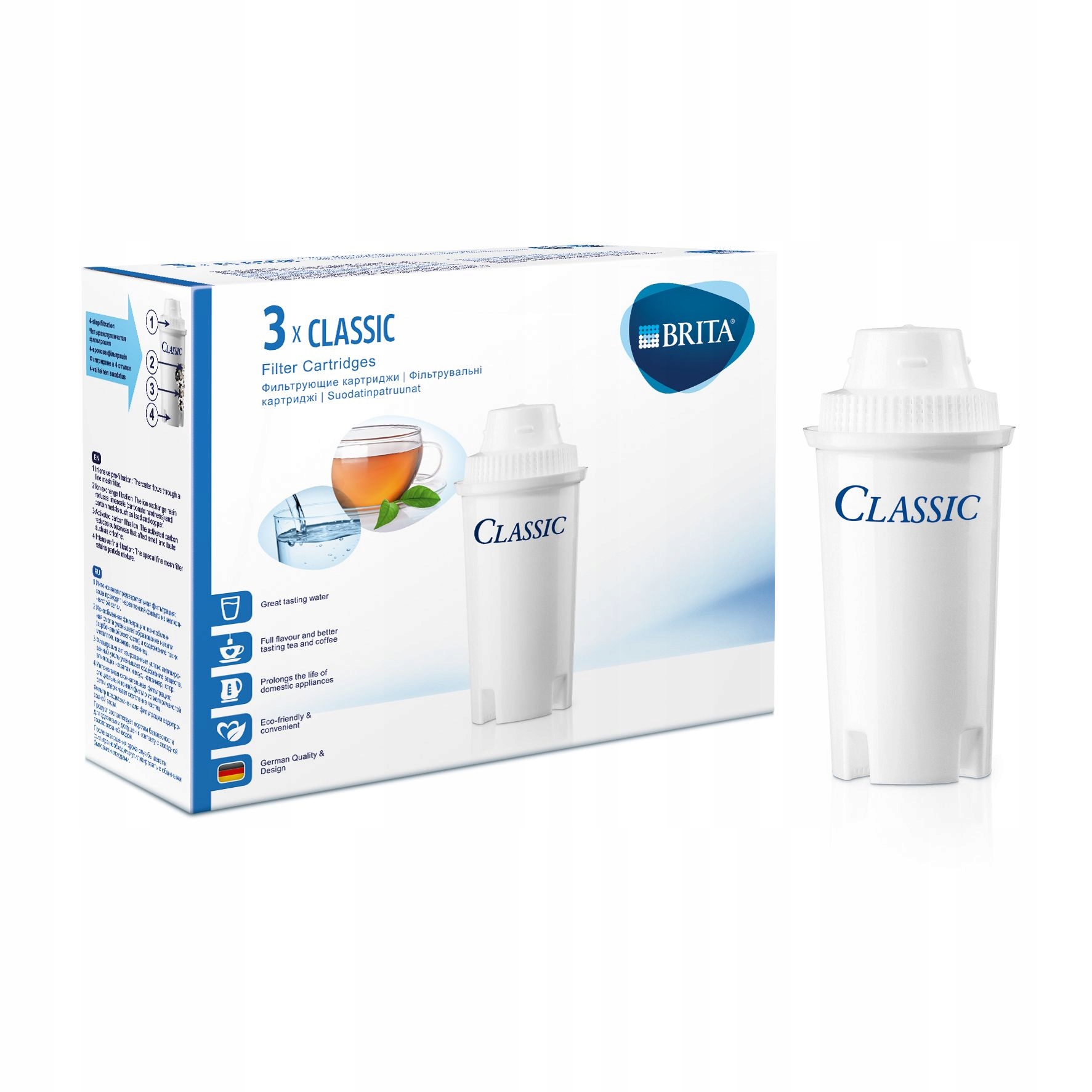 

3 Szt Wkład Filtr Brita Classic Oryginalny Do Wody