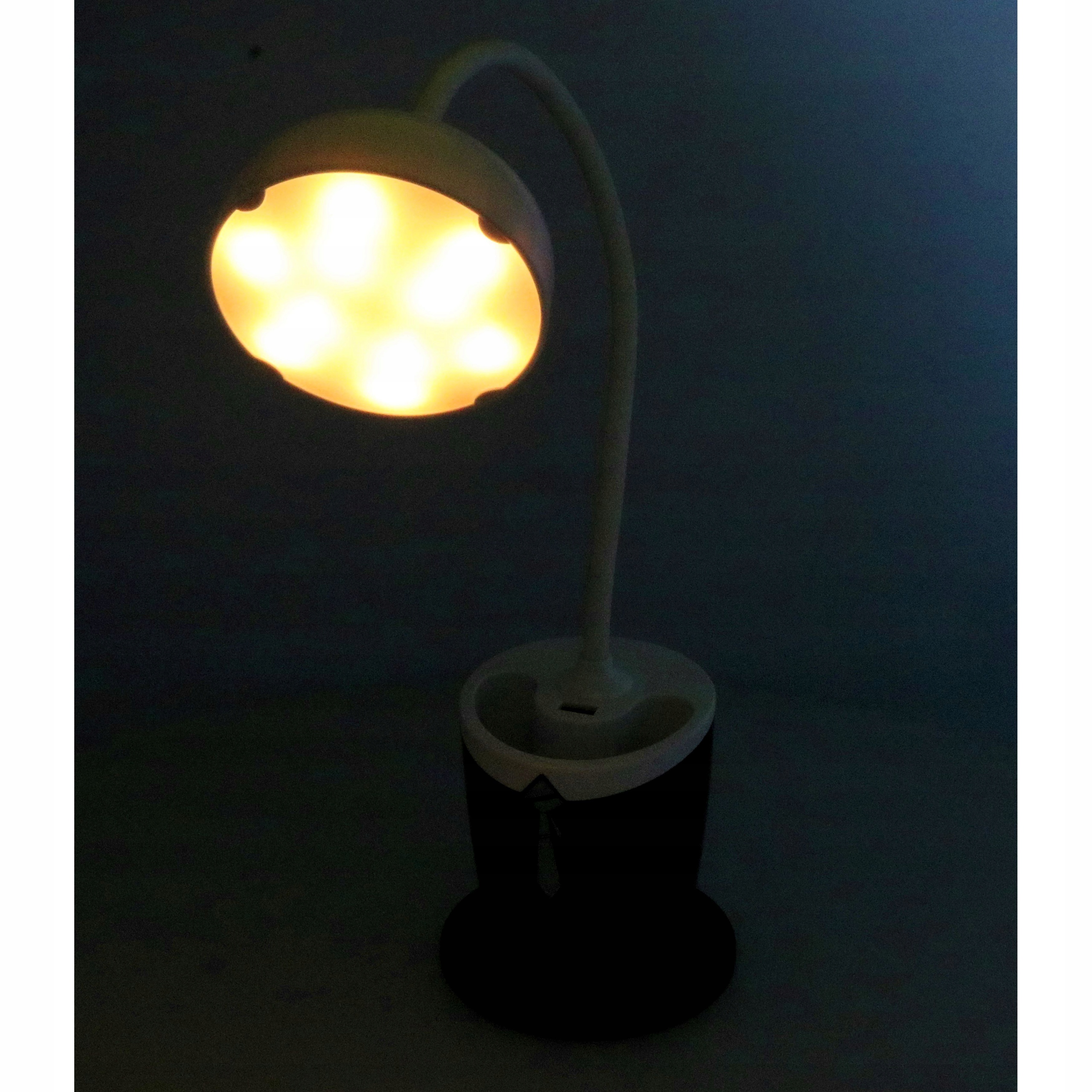 LAMPKA NOCNA LED BIURKOWA ELASTYCZNA GIĘTKA LAMPKA ORGANIZER 2w1 V9 Marka inna marka